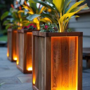 Rustic DIY Pallet Lanterns